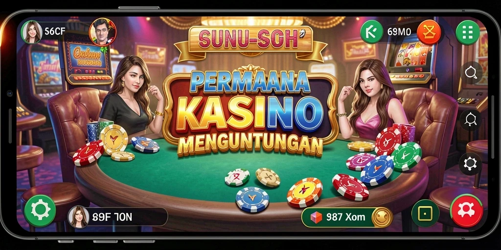 Tampilan gameplay menarik dari 6CF dengan berbagai permainan Kasino.