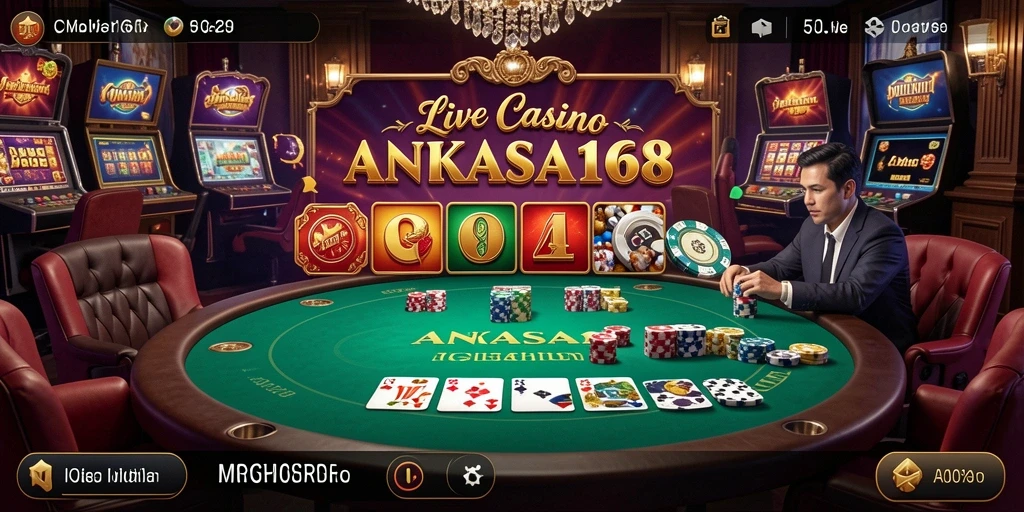 Tampilan gameplay menarik dari Live Casino ANGKASA168.