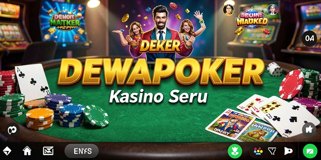Screenshot gameplay DEWAPOKER yang menampilkan suasana Kasino yang mendebarkan.