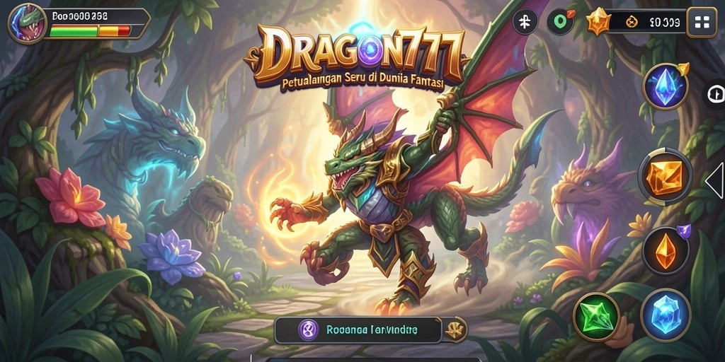Tampilan gameplay menakjubkan dari DRAGON777 di dunia RPG.