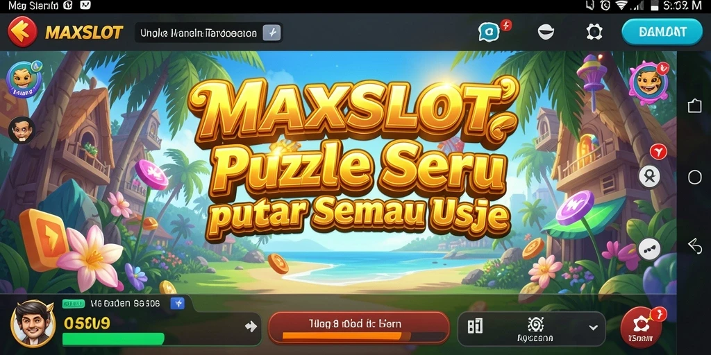 Tampilan gameplay seru dan penuh warna di MAXSLOT.