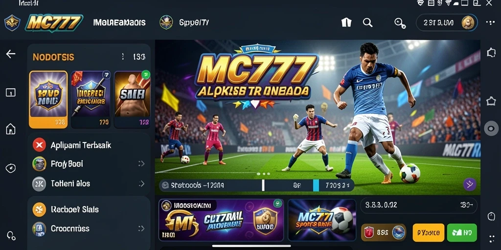 Tampilan gameplay interaktif di aplikasi Sportsbook MC777.