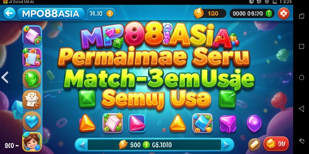 Screenshot gameplay MPO88ASIA yang menampilkan aksi seru Match-3.