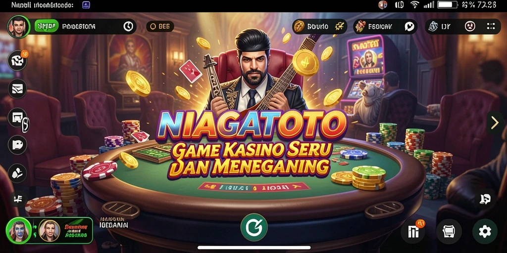 Tampilan gameplay Kasino yang menegangkan dan seru di NIAGATOTO.
