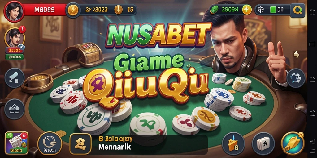 Screenshot NUSABET menampilkan gameplay QiuQiu yang menantang.