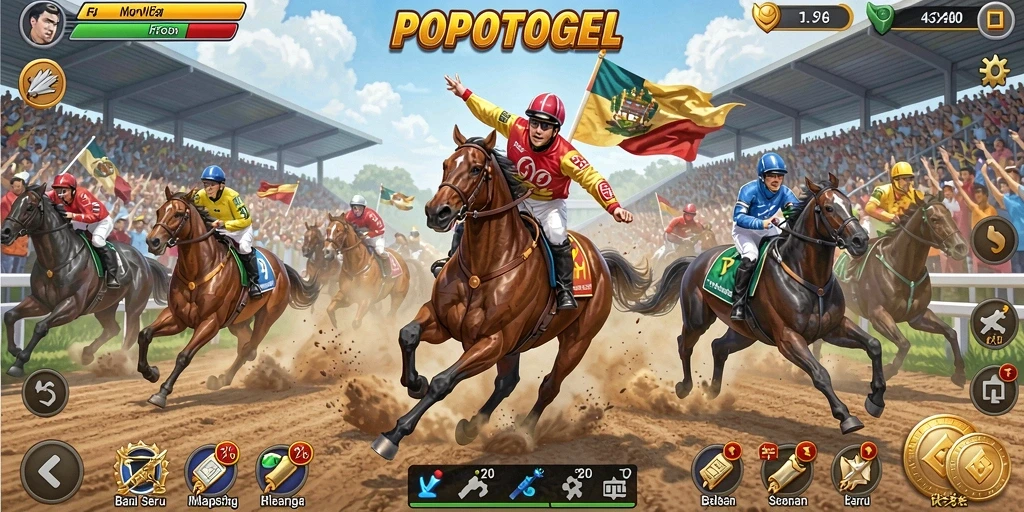 Gameplay seru dan menantang dalam balapan POPOTOGEL.