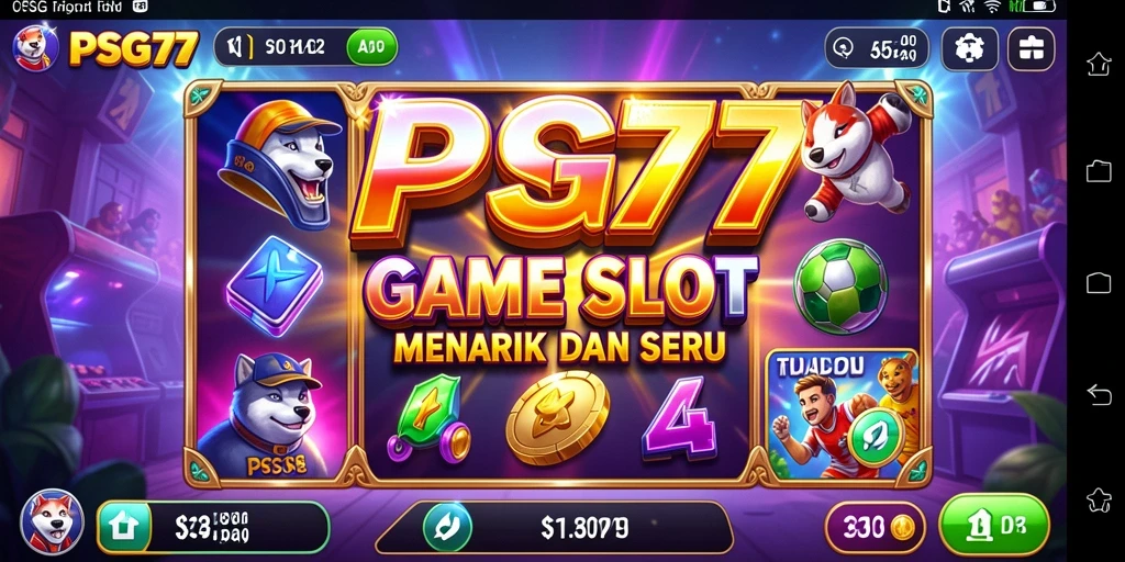 Tampilan menarik dari gameplay slot PSG77 yang penuh warna.