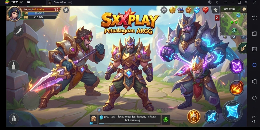 Tampilan gameplay SXXPLAY yang mendebarkan dalam dunia ARPG.